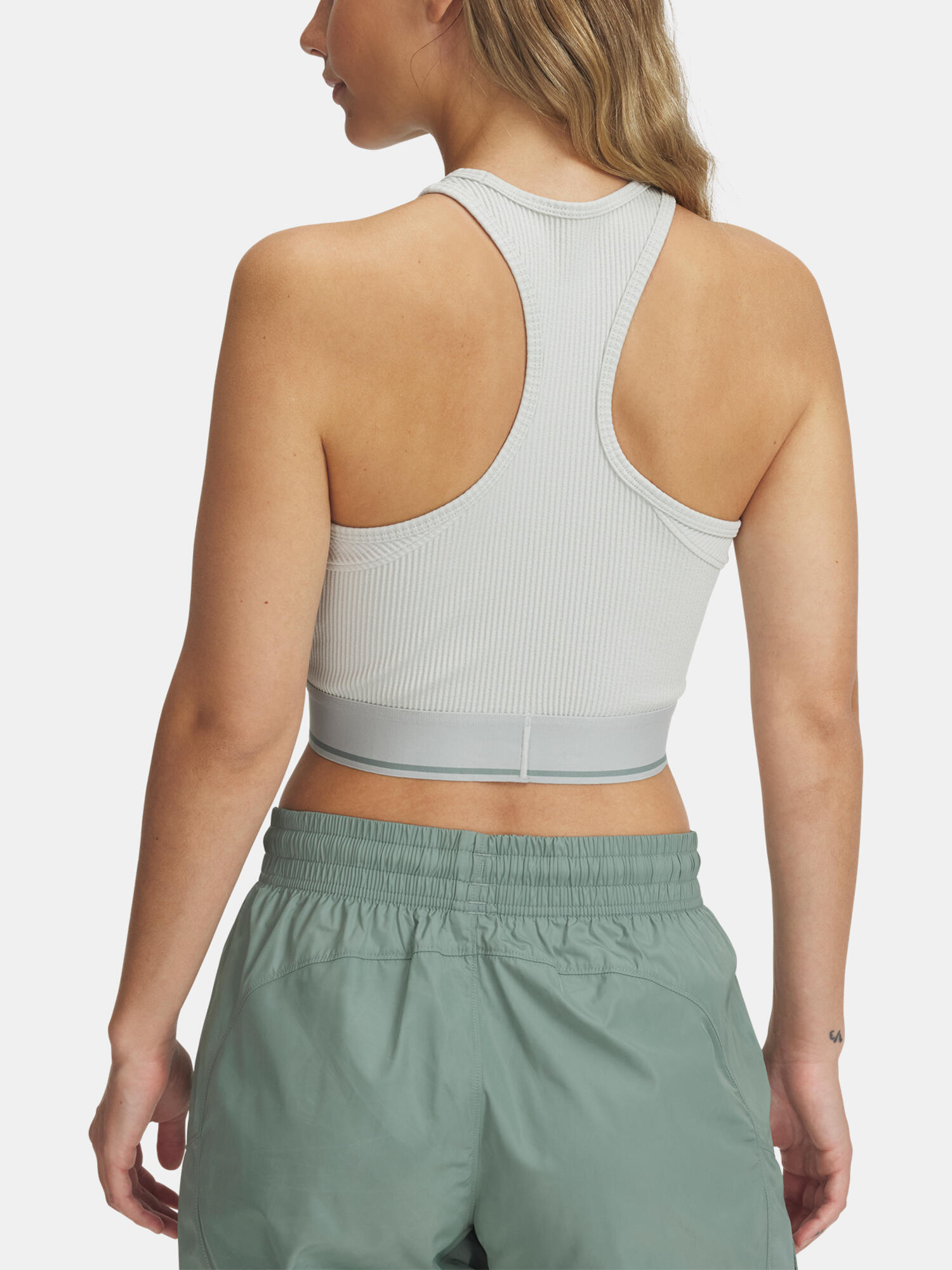 Débardeur de sport femme Under Armour Meridian Rib Branded Tank hydro 2/3