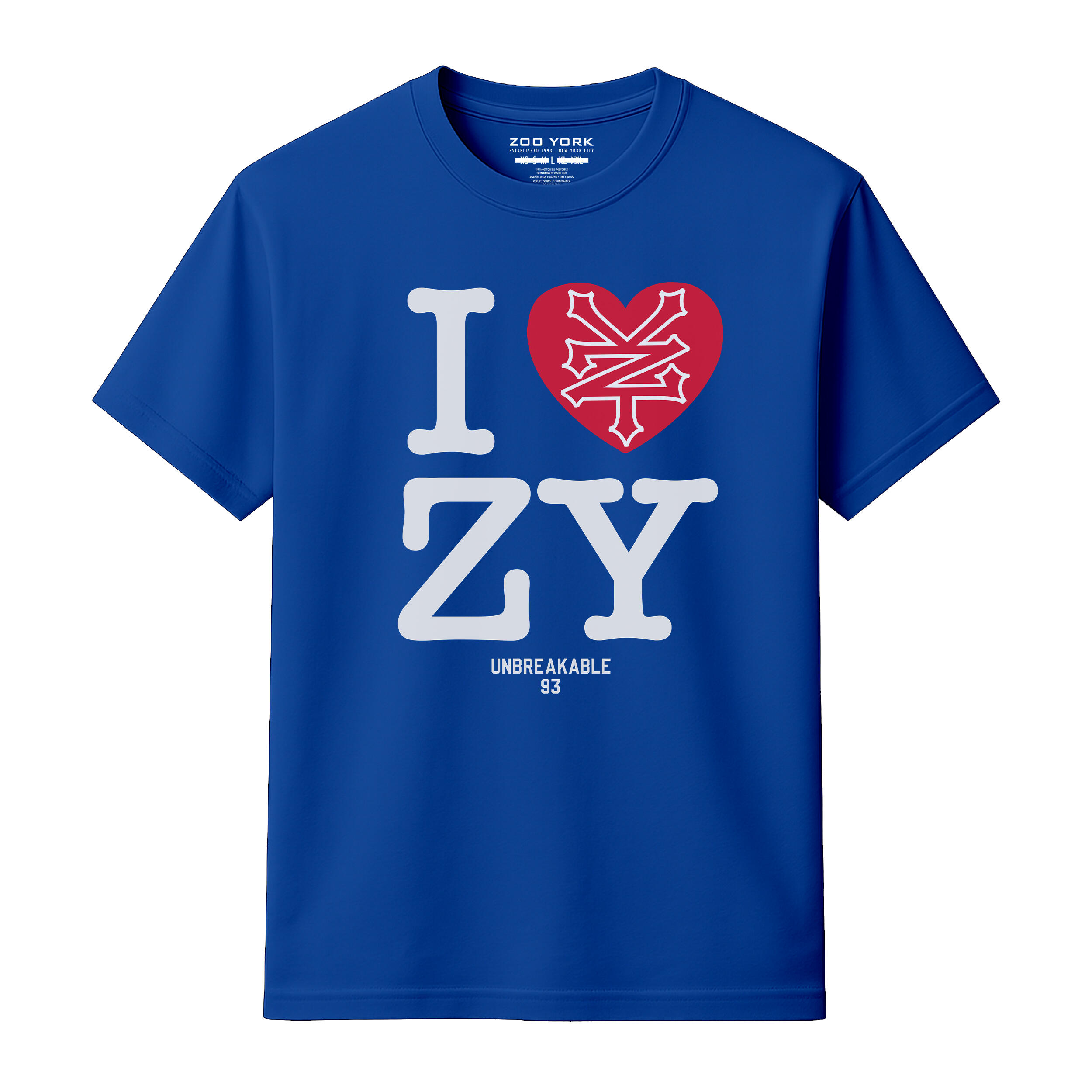 Zoo York I Love ZY T-Shirt - Royal Blue | Decathlon
