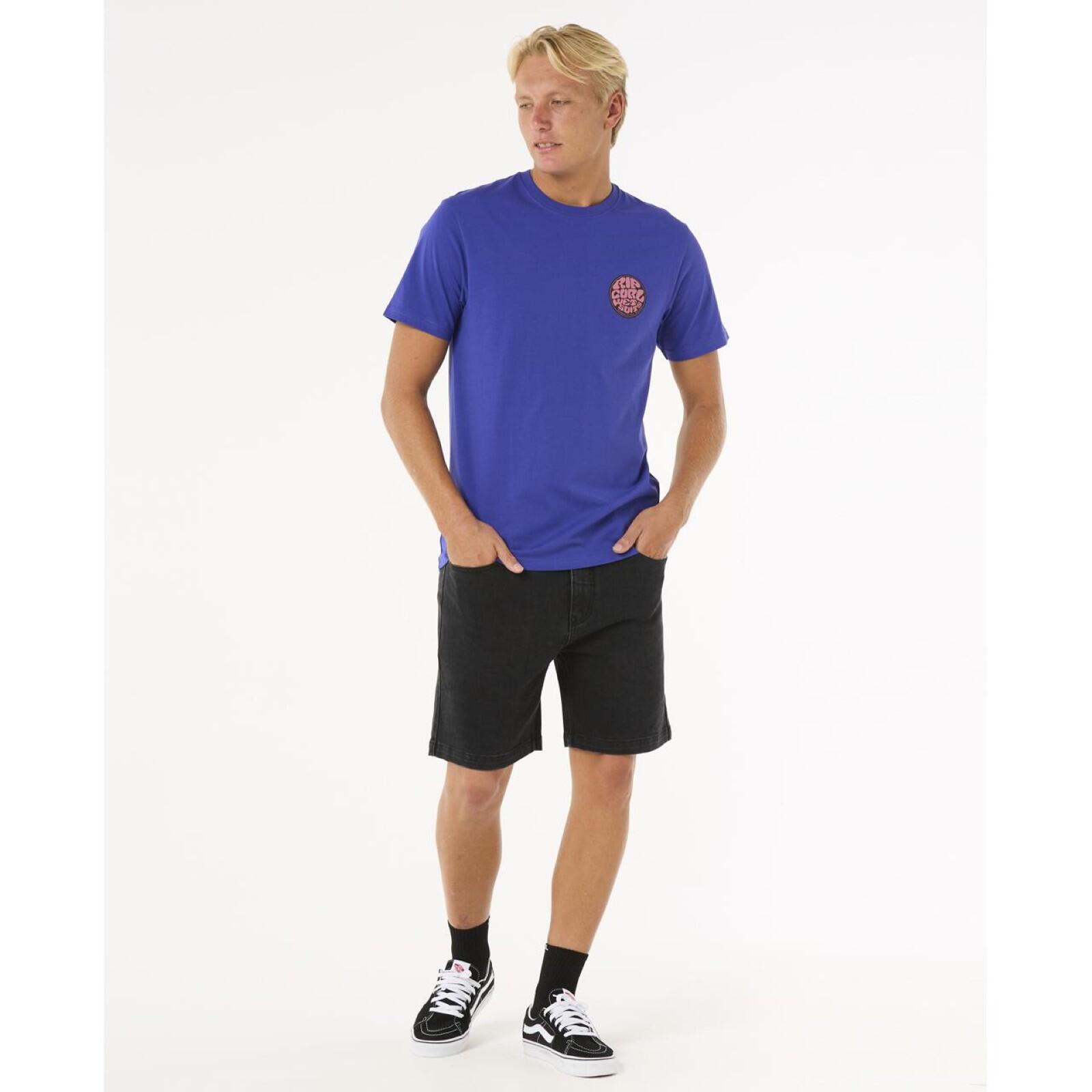 Rip Curl Wettie Passage Icon Tee - Wild Berry 4/7