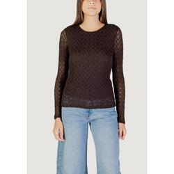 t-shirt manches longues Onlangila L/S Top Box Jrs FEMME MARRON