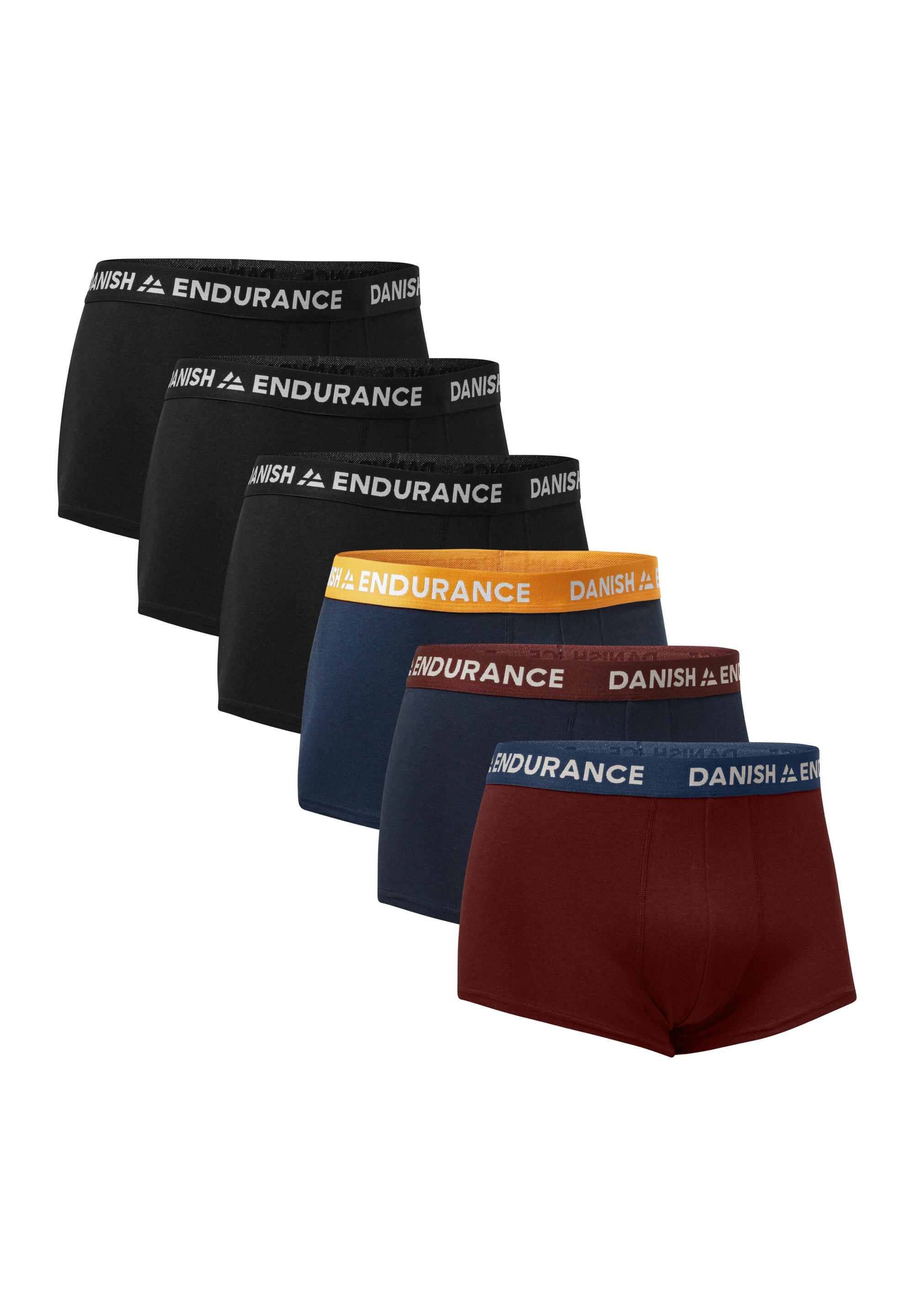 DANISH ENDURANCE Boxershorts Short Trunks bordeaux atmungsaktiv hygienisch multifunktional