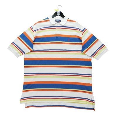 Tweedehands - korte mouw poloshirt heren blauw - goede staat