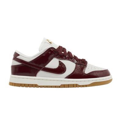 Nike dunk low lx dark team red croc (women's)