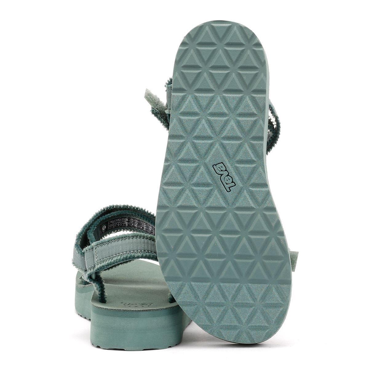 Teva Midform Universal Canvas Women's Silver Pine Sandals TEVA