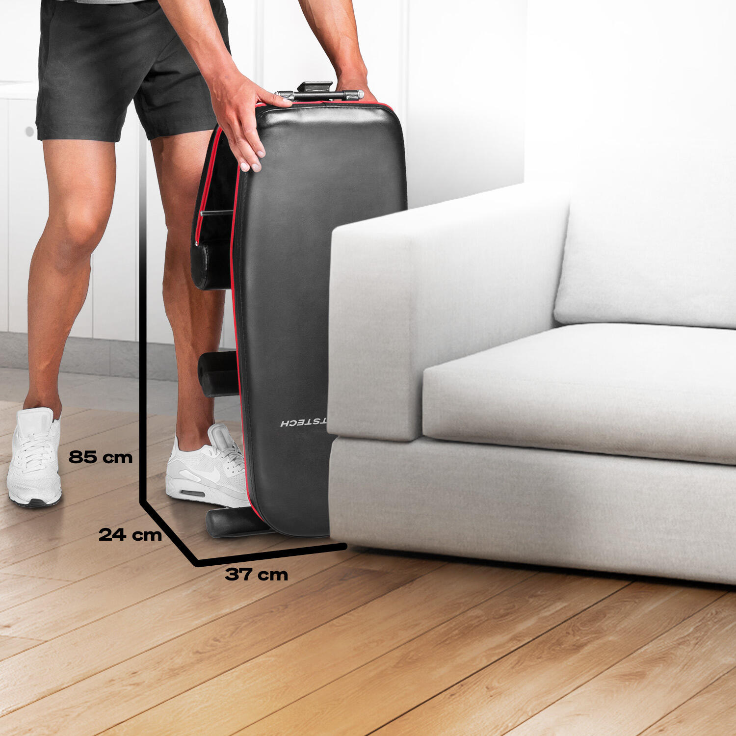 Halterbank - Opvouwbaar - 400 Kg - Opvouwbare Full-Body Workoutbank Met Verlengde Rugleuning Verdikt Kussen En Hoofdsteun Platte Helling Krachttraining Voor Thuis Sportschool