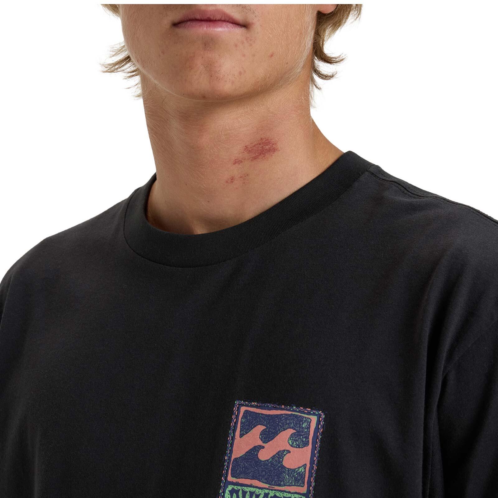 Billabong Stamp T-Shirt-Washed Black 3/3