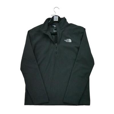Tweedehands - heren tnf zwarte fleece pullover - als nieuw