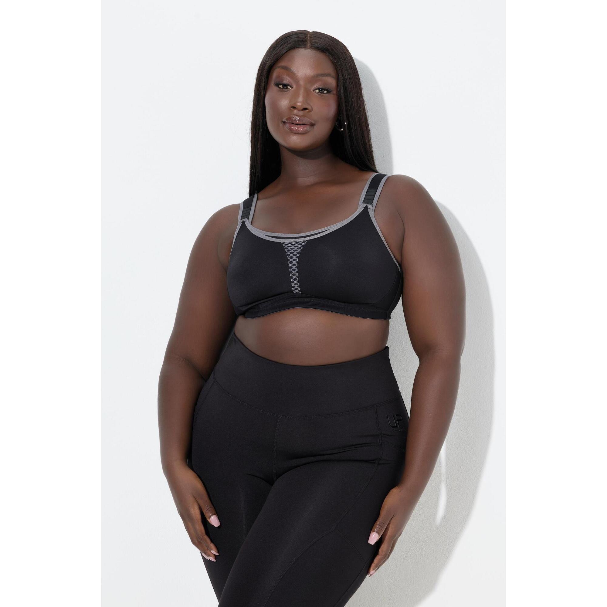 Ulla Popken - Femme Soutien-gorge De Sport - Brassière - Gris|mauve - 110 C - Decathlon