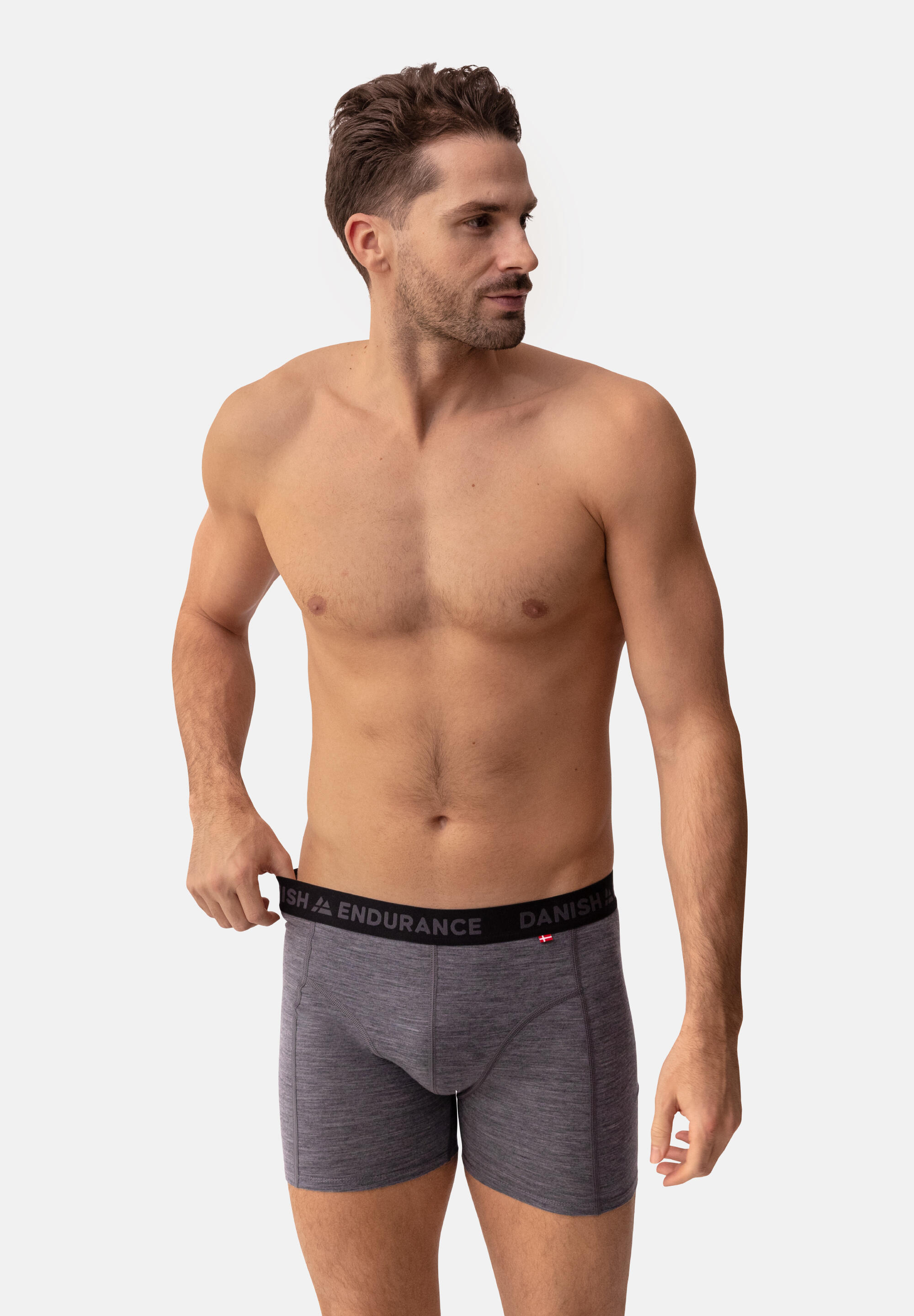 Boxershorts Merino Trunks grau atmungsaktiv hygienisch multifunktional 3/6