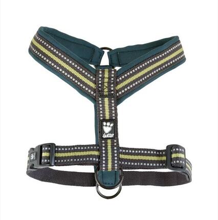 Harnais en Y pour grands chiens Hurtta rembourré en néoprène noir Taille 9 120