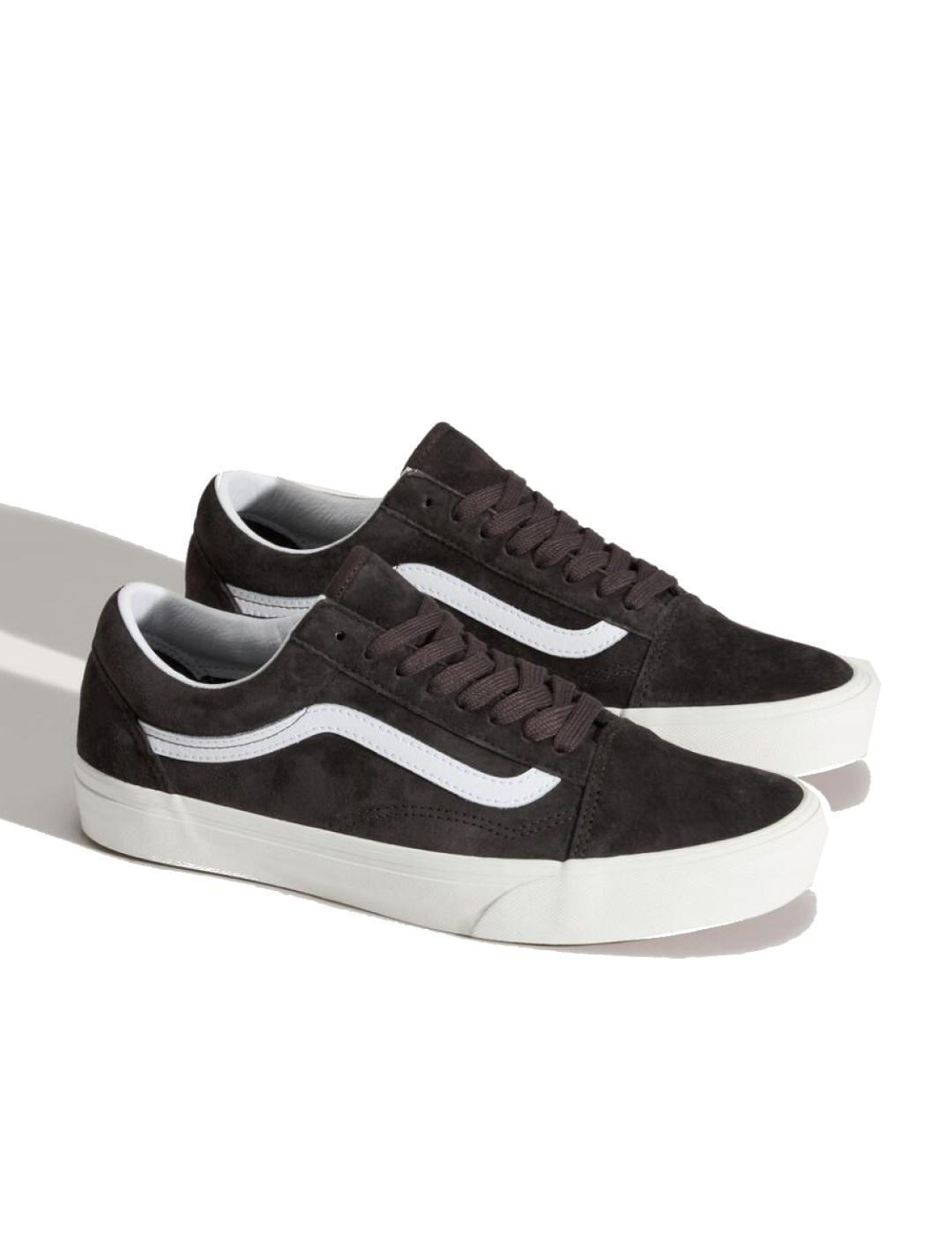 Chaussures pour homme Vans Old skool en nubuck noir 3/5