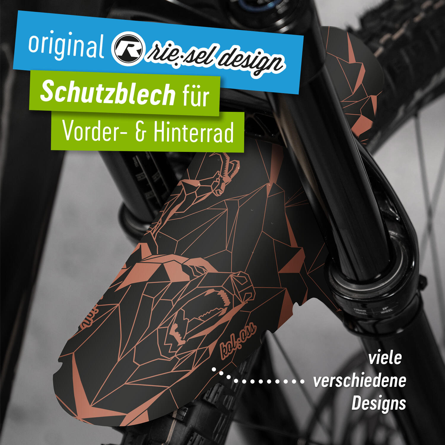 MTB Fahrrad Schutzblech Mudguard Vorne oder Hinten 24"26"/27,5"/28"/29" 2/8