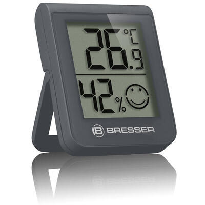 BRESSER HumiTemp Thermo-Hygro-Indikator grau