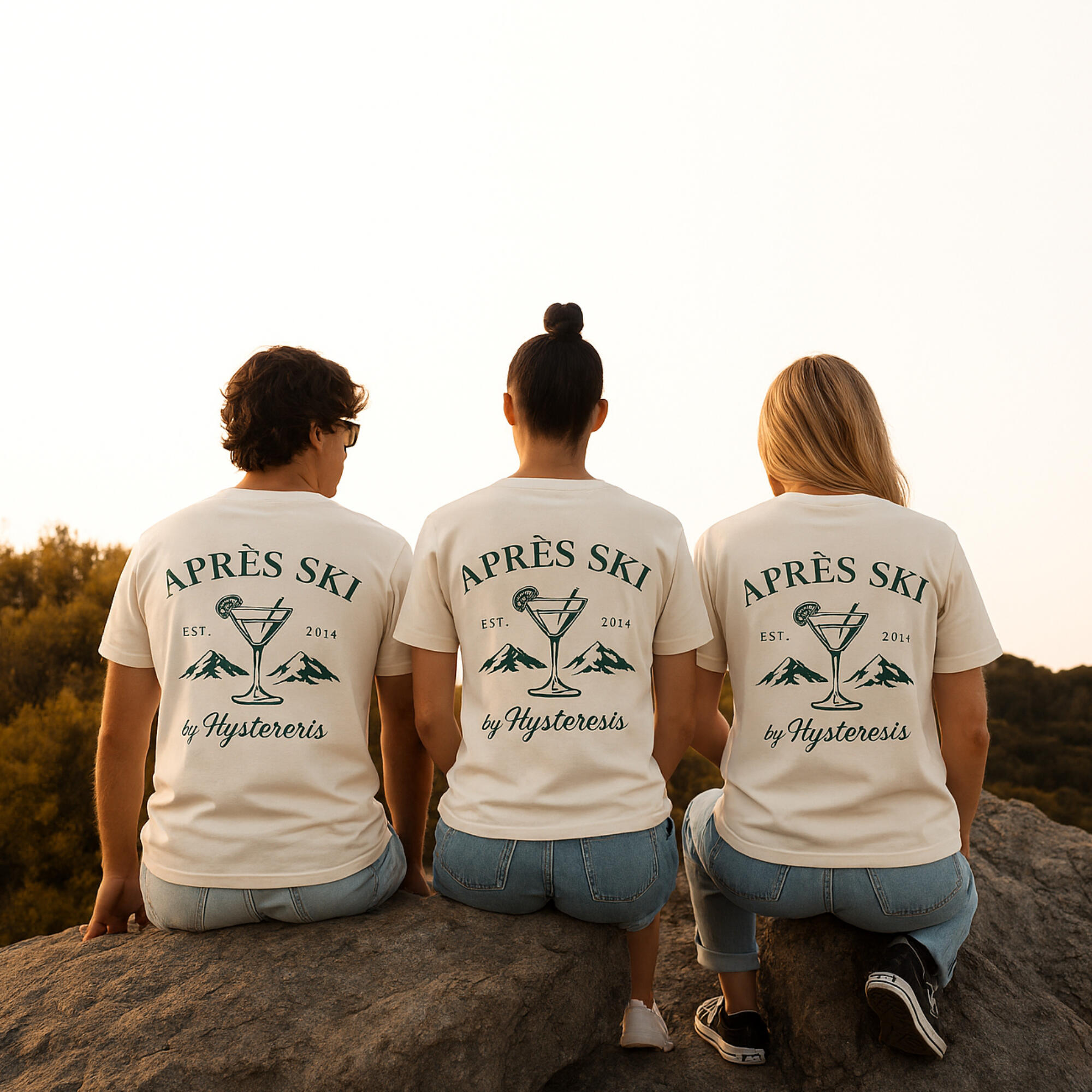 Camiseta unisex Pura Vida Esqui Blanco Vintage Hysteresis 3/6