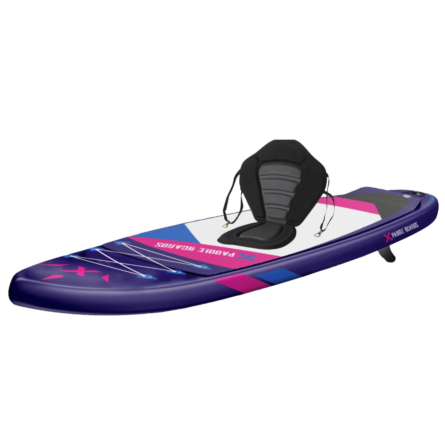 X PADDLE BOARDS Aufblasbares Paddel X2 Komplettpaket umwandelbar Kajak 305 x 82 x 15cm