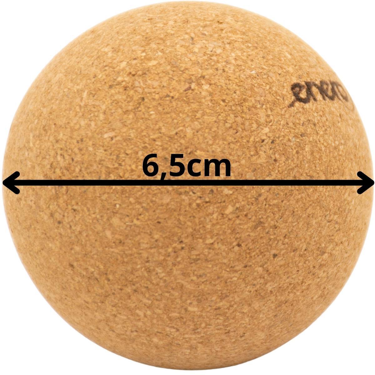 Piłeczka do masażu Enero Fit 6.5CM korkowa 3/6