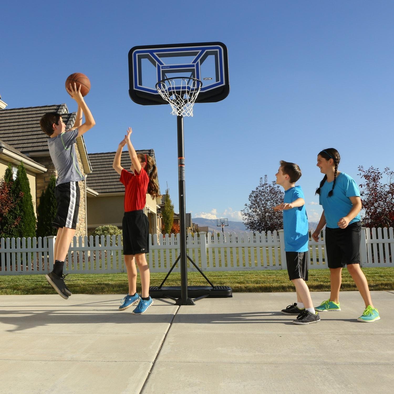 Basketball Basketballkorb höhenverstellbar mit Standfuß 229–305cm LIFETIME 90114 5/6