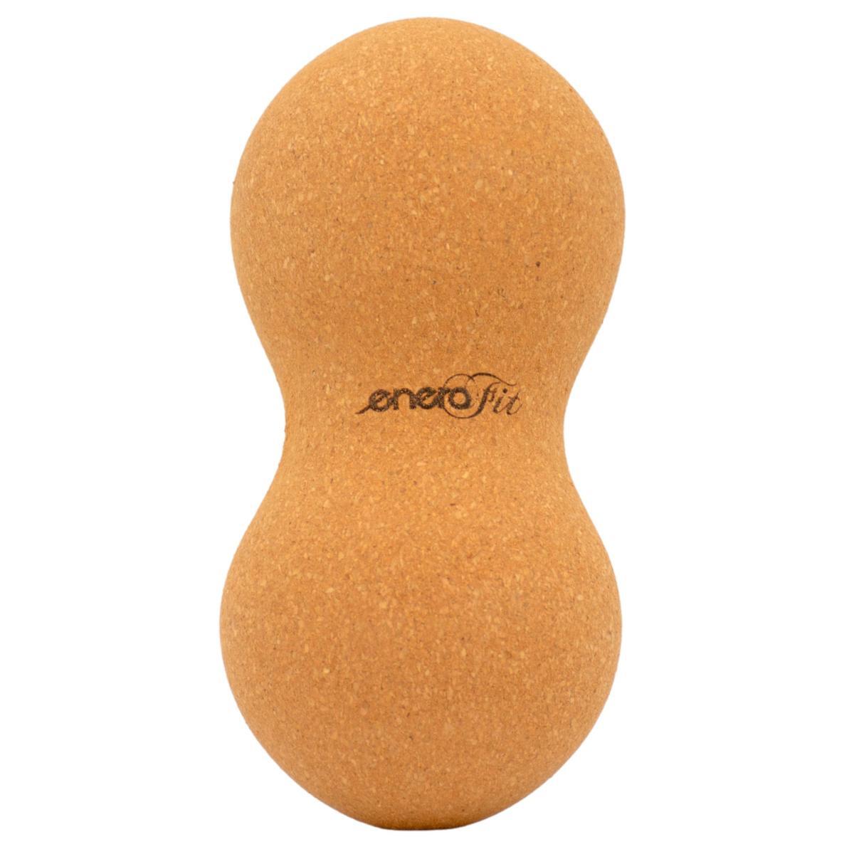 Podwójna piłeczka do masażu Enero Fit 7.5x15CM korkowa 2/6