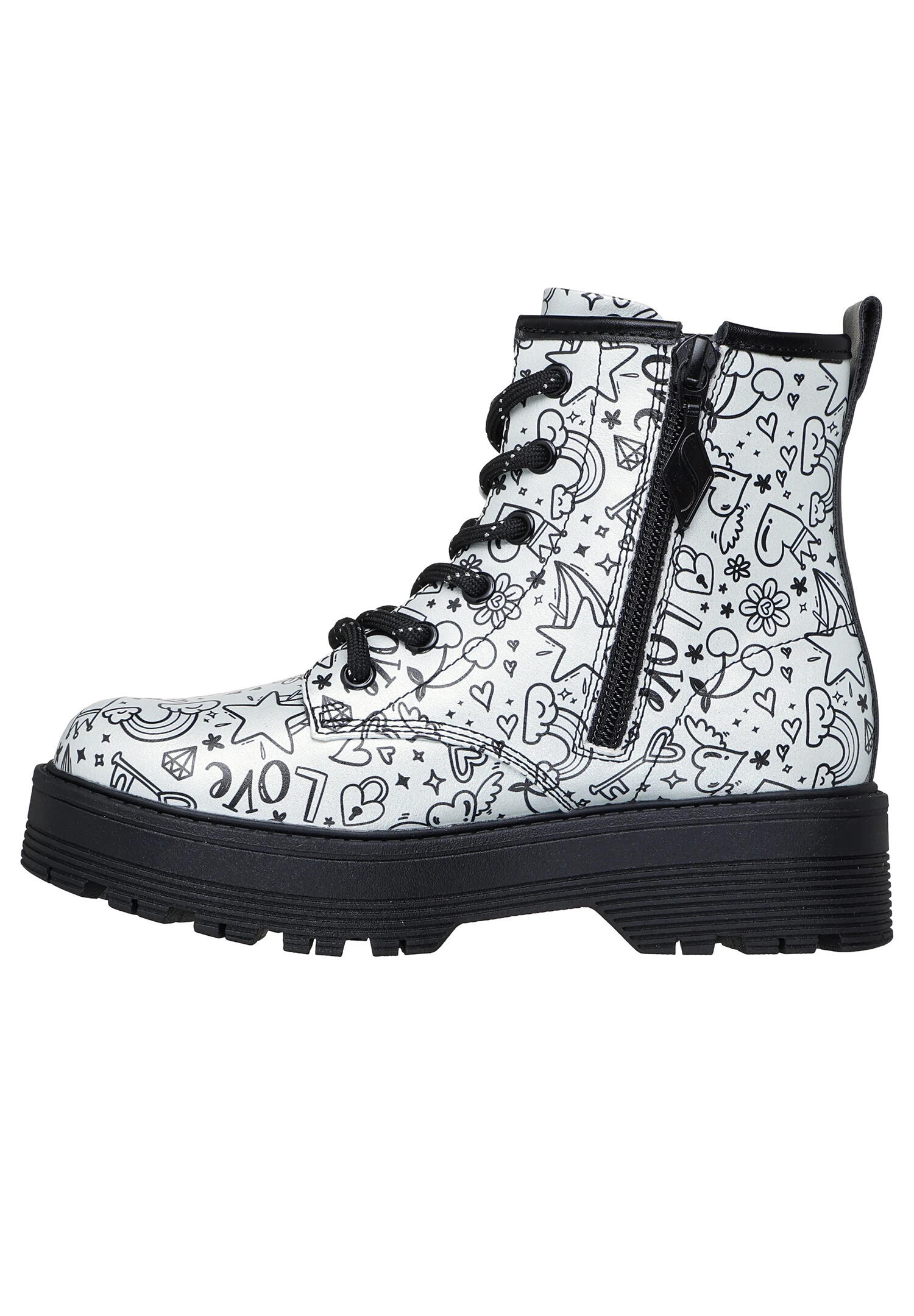 Skechers Gravlen Hi  - Doodle Down Kinder Stiefel Mädchen 303408L 7/7