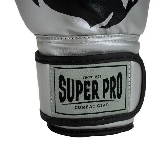 Super Pro Combat Gear Talent (kick)bokshandschoenen Zilver/Zwart 2/5