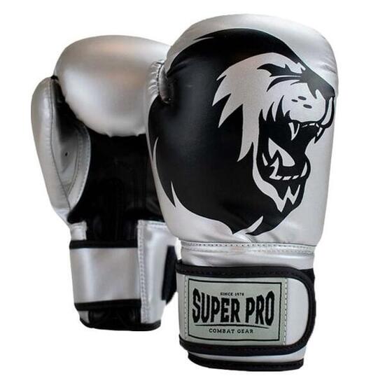 Super Pro Combat Gear Talent (kick)bokshandschoenen Zilver/Zwart
