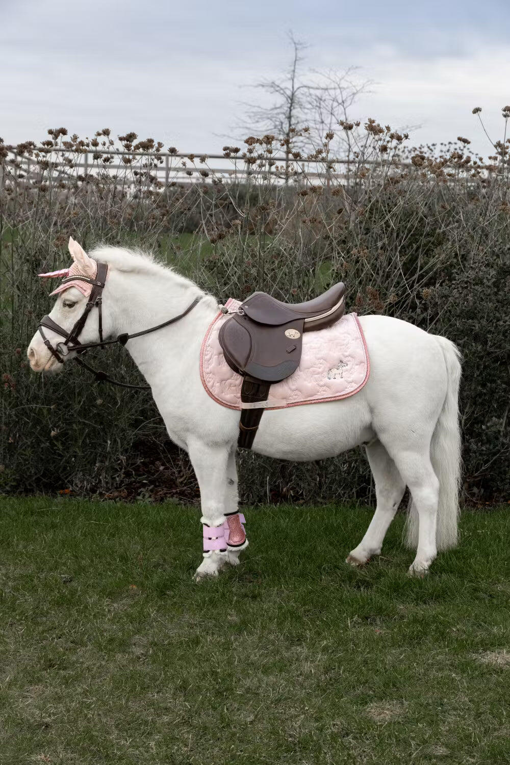 Tapis paillettes de licorne pony light rose 2/4