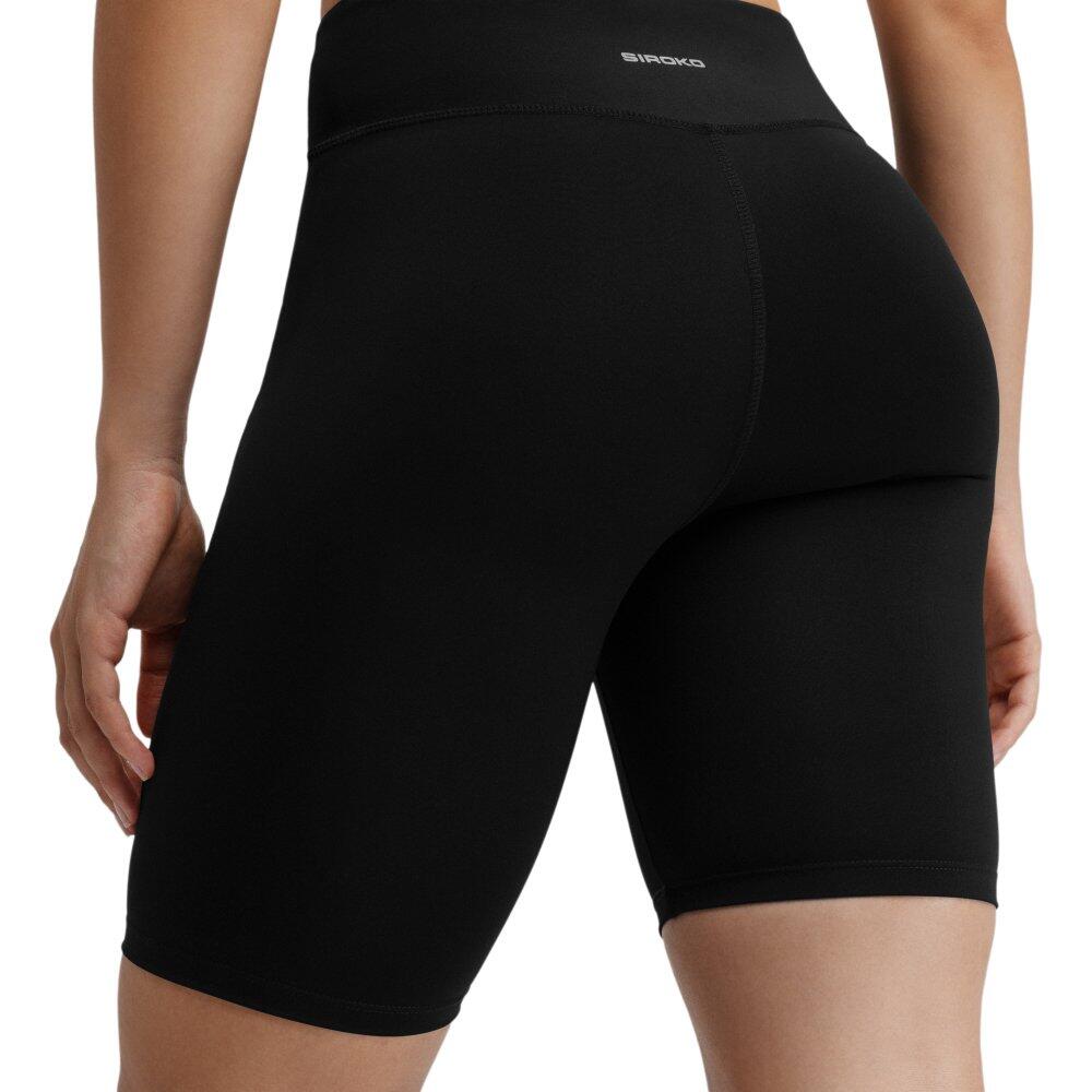 Mallas cortas trail running mujer senderismo West Black Negro 4/7