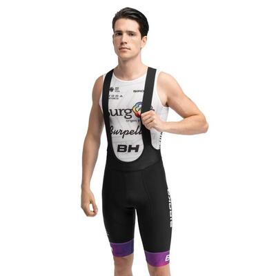Heren burgos burpellet bh x siroko korte fietsbroek bbbh andres black zwart