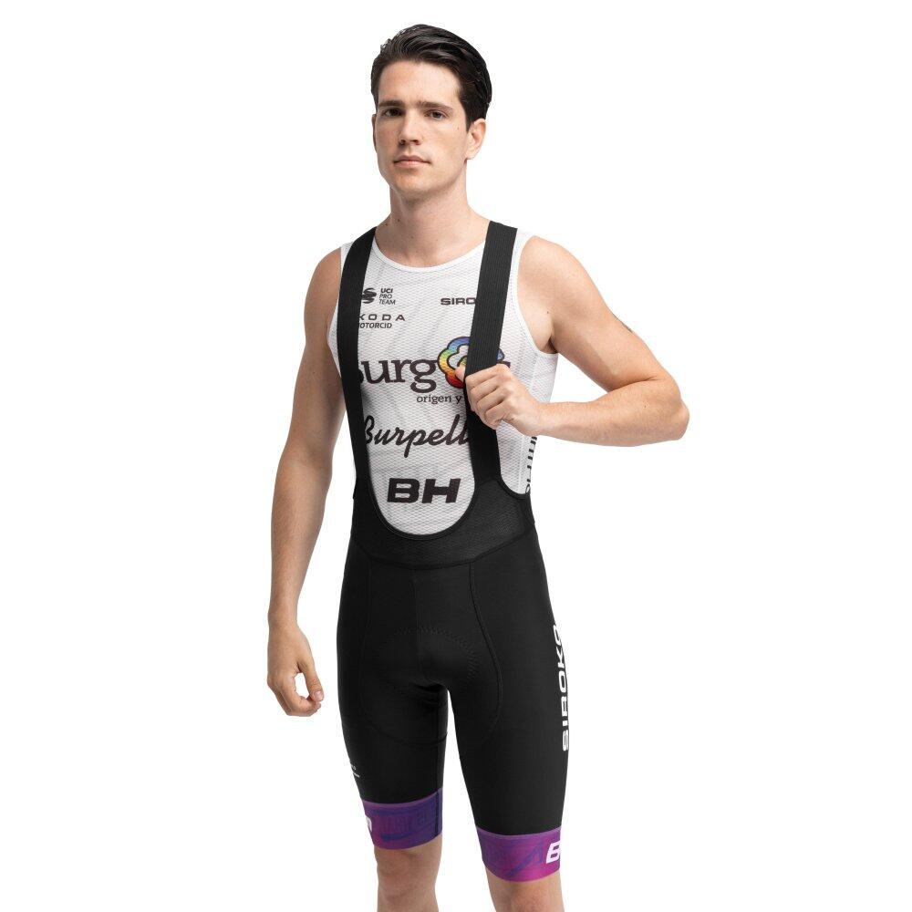 Siroko - Cuissard Vélo Court Homme Burgos Burpellet Bh X Siroko Bbbh Andres Black Noir - Short De Protection - Noir - Decathlon