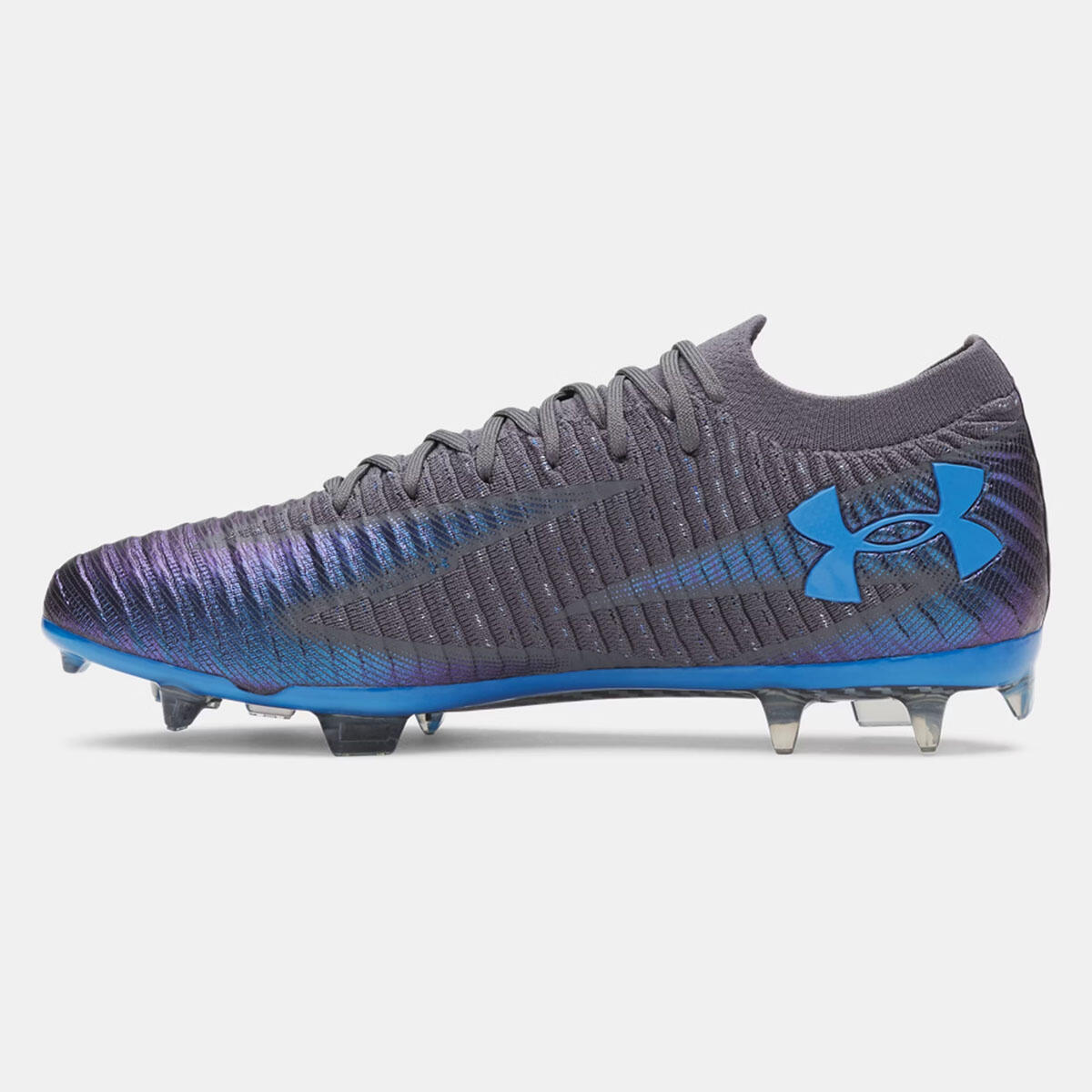 Scarpe da calcio UA Shadow Elite 3 FG Under Armour grigio e blu 3/5