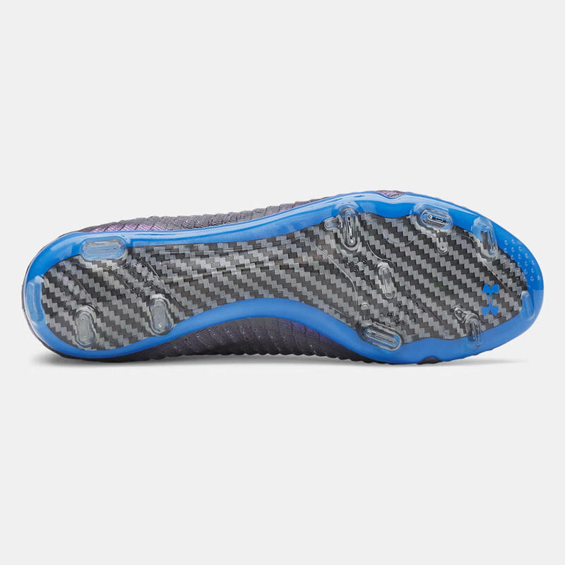 Ghete de fotbal UA Shadow Elite 3 FG gri și albastru