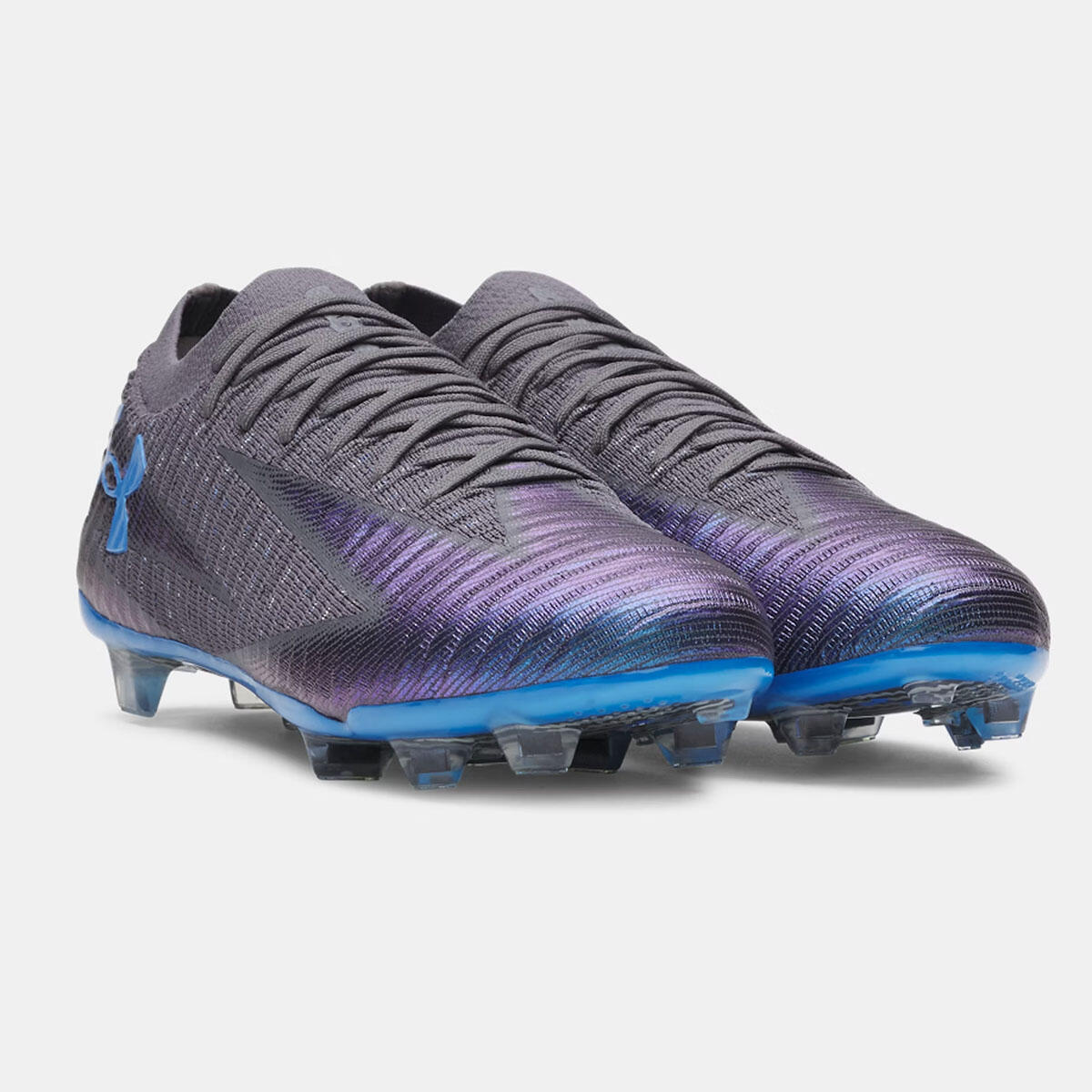 Scarpe da calcio UA Shadow Elite 3 FG Under Armour grigio e blu 5/5