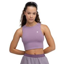 Débardeur crop top trail running femme Randonnée Phoenix Lilac Pourpre