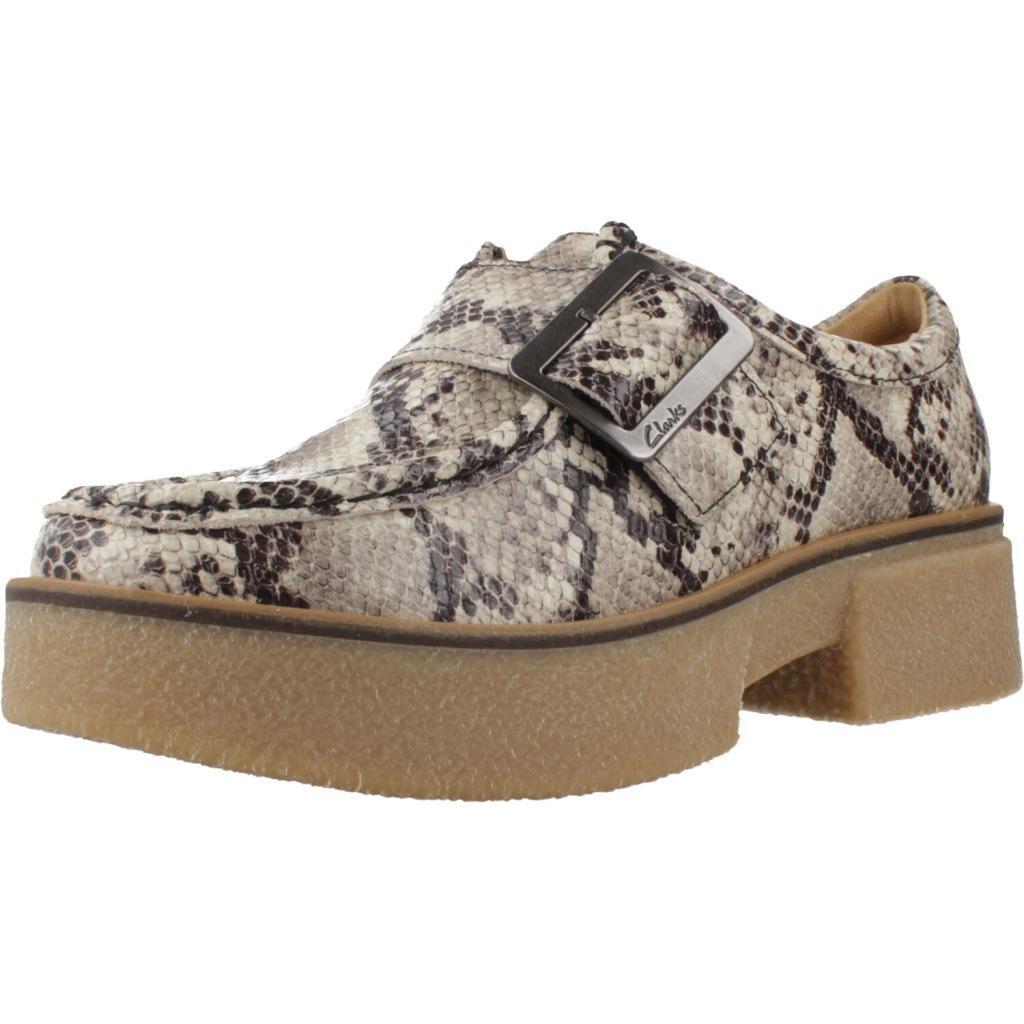 Clarks - Baskets Clarks Modèle Linoso Monk Couleur Imprimé Animalier - Chaussures Bateau - Multicolore - Decathlon