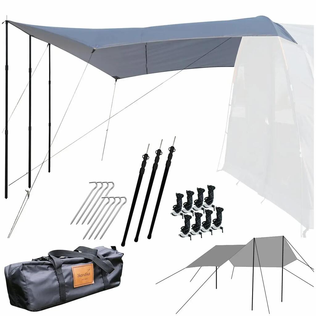 Spirit Sun Shade 390 × 400 cm – Weather Shelter with Telescopic Poles