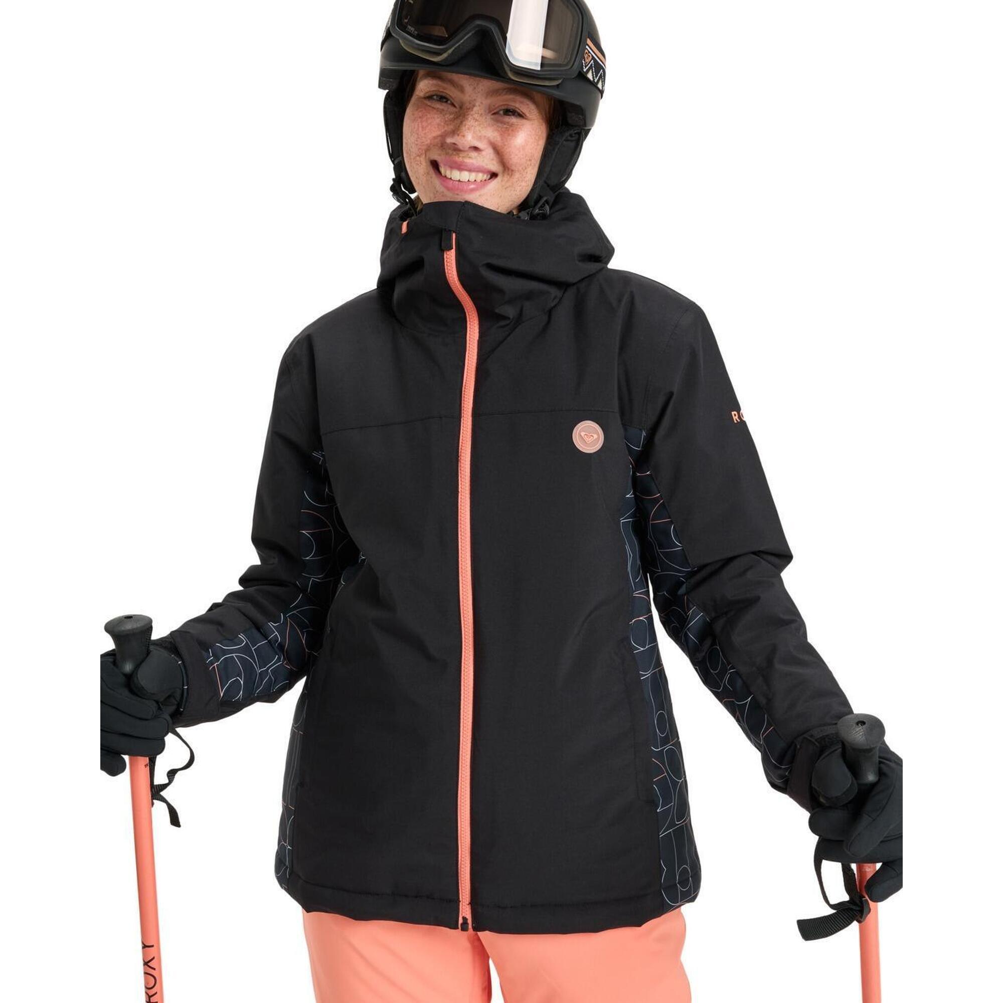 Roxy - Veste De Snow Technique Galaxy Noir Femme - Doudoune Synthétique - Noir - Decathlon