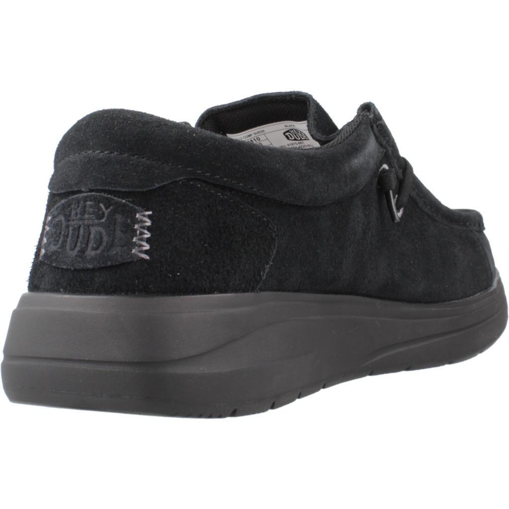 Sneakers Hey Dude Model Wally X Suede Kleur Zwart 3/5