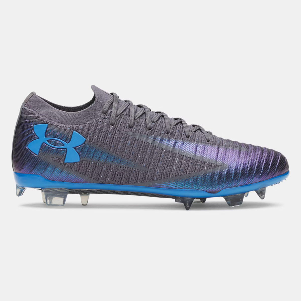 Ghete de fotbal UA Shadow Elite 3 FG gri și albastru