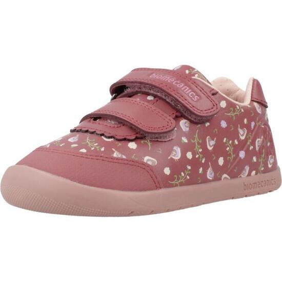 Zapatillas Primeros Pasos Barefoot Bebé Biomecanics 251150B Rosas Adherente