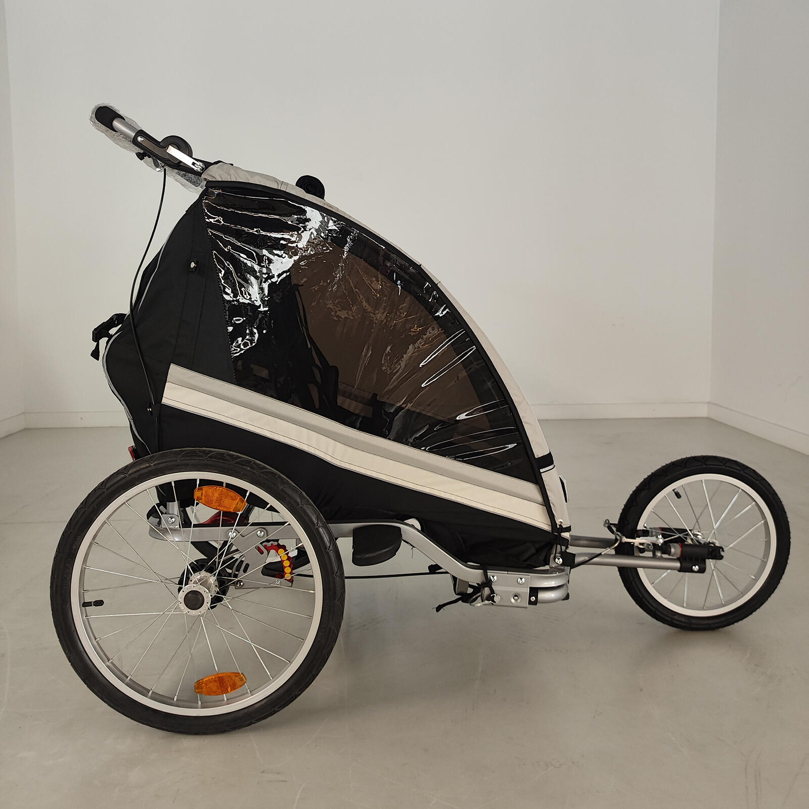 SEPNINE® Rimorchio e passeggino 2 in 1 con sospensioni, rimorchio per