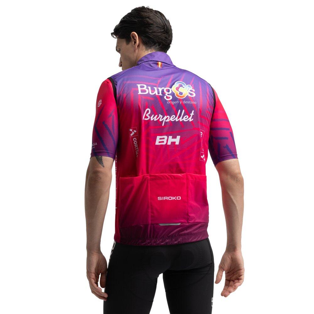 Pánská cyklistická větruodolná vesta burgos burpellet bh x siroko BBBH V1 B 2/6
