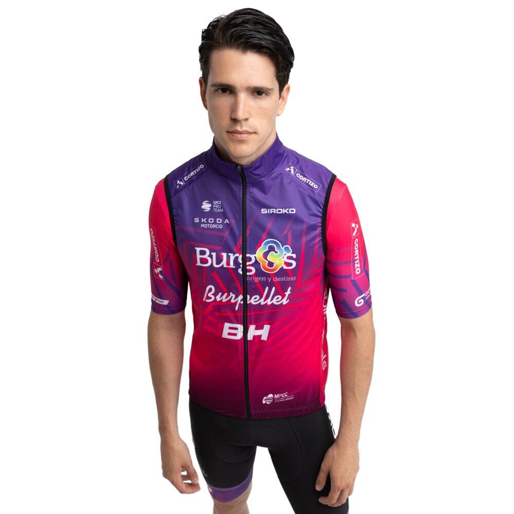 SIROKO Men 's burgos burpellet bh x siroko cycling windbreaker vest BBBH V1 Burgos Purp