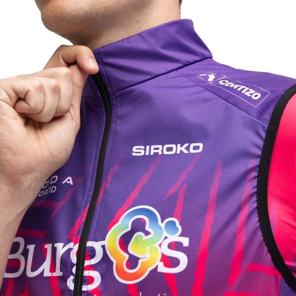 Pánská cyklistická větruodolná vesta burgos burpellet bh x siroko BBBH V1 B 4/6