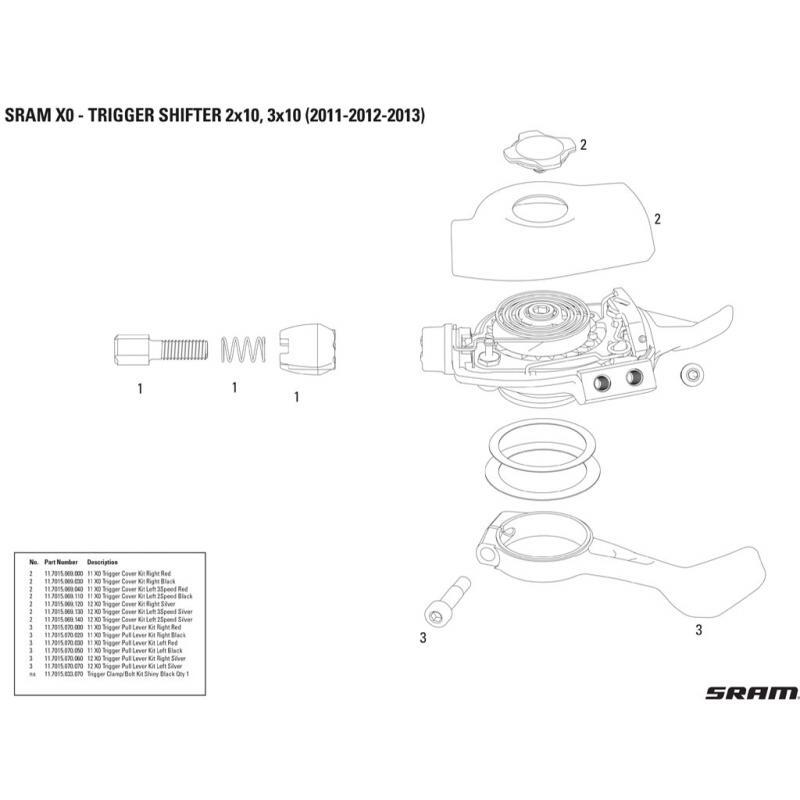 1895 clamp for SRAM trigger, aluminum with stainless steel screw 2/2