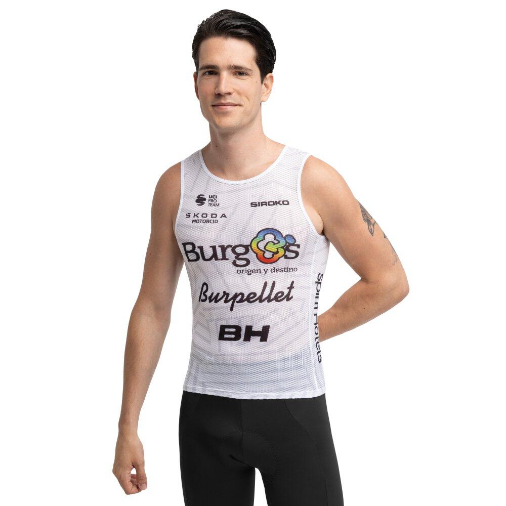 SIROKO Men 's burgos burpellet bh x siroko cycling base layer BBBH BL Burgos White Whit