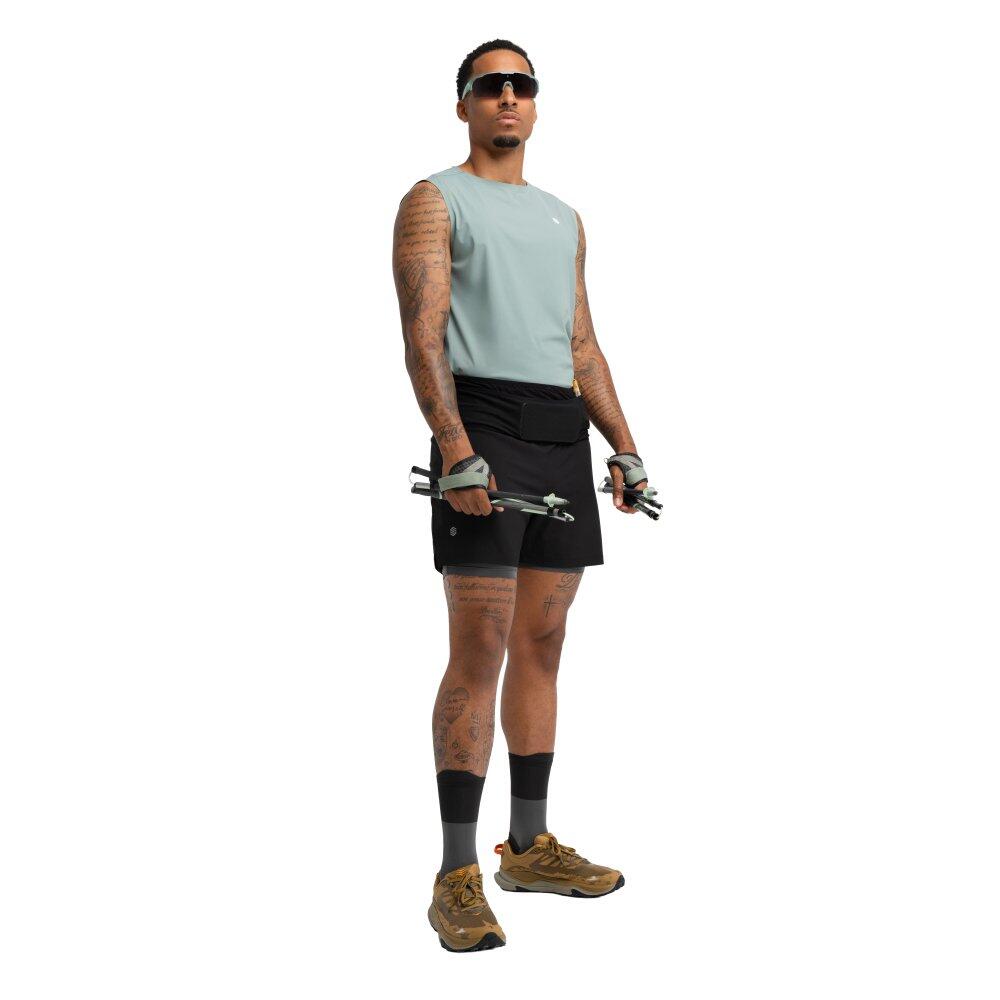 Camisola de alças de trail running para homem Caminhada Apex Green Verde 3/7