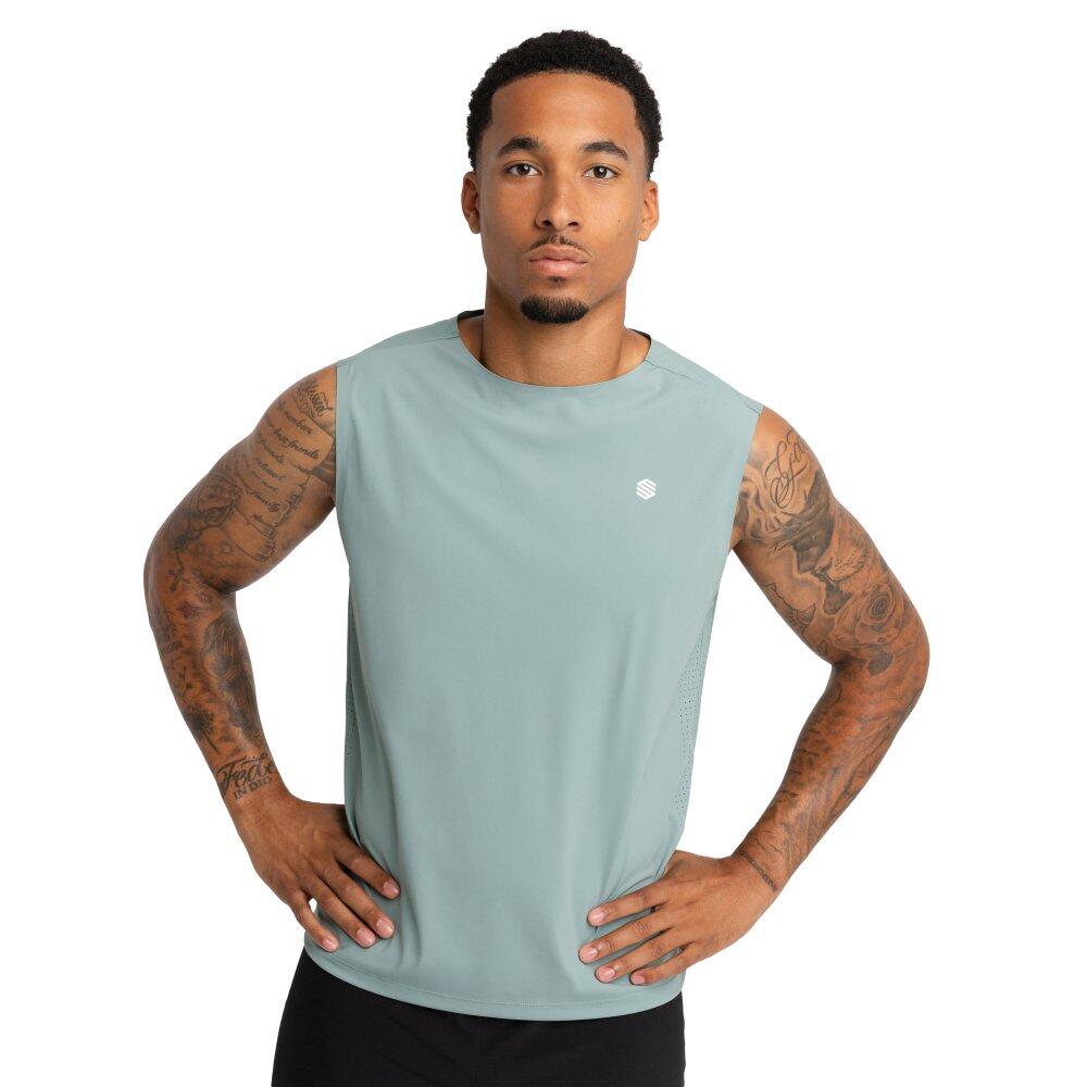 Siroko - Débardeur Trail Running Homme Randonnée Apex Green Vert - T-shirt Manches Courtes - Vert - Decathlon