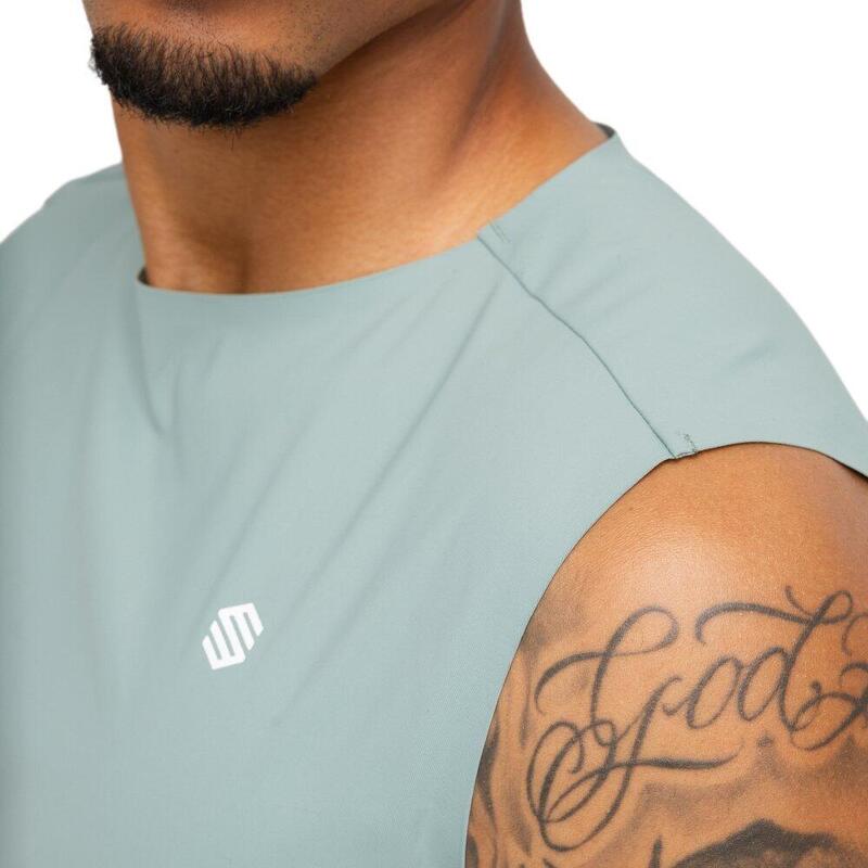 Tricou fără mâneci pentru alergare pe traseu, pentru bărbați Apex Green Ver