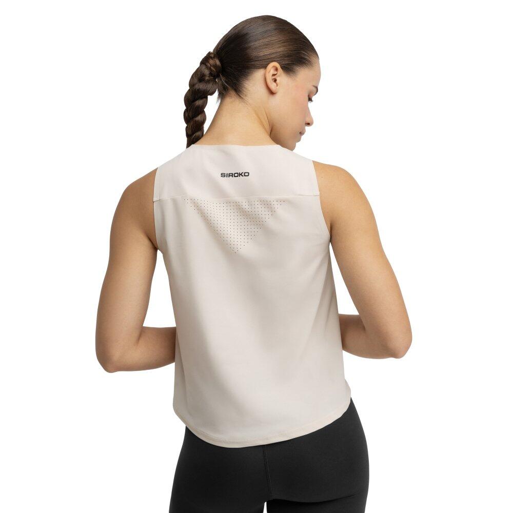 Damska koszulka tank top do biegania w terenie Trekking Siroko Volt Stone
