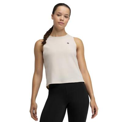 Dames wandelen tanktop trailrunning volt stone beige